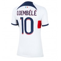 Ženski Nogometni dresi Paris Saint-Germain Ousmane Dembele #10 Gostujoči 2023-24 Kratek Rokav